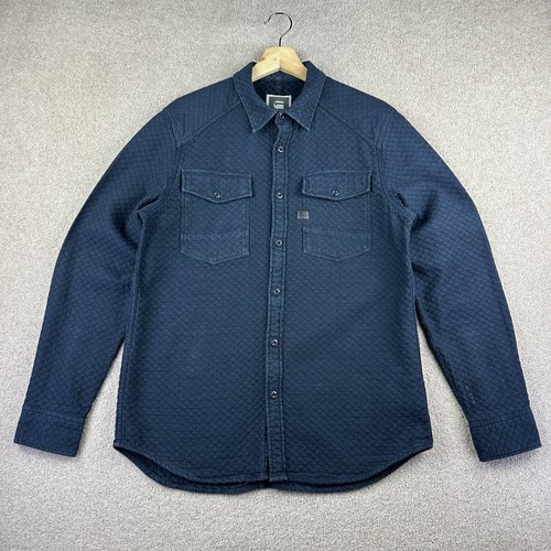 Star raw textured overshirt - star,
